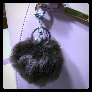 Beautiful furry purse charm